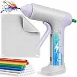Heißklebepistole Akku - 2026 Upgrade Kabellos Heissklebepistole 15s Schnellaufheizung, Klein Klebepistole mit 7mm Klebesticks und Silikonmatte, Cordless Hot Glue Gun für Ostern DIY Basteln, Modellbau