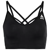 Odlo Damen Seamless Soft Sport BH, Black - Grey Melange, S EU