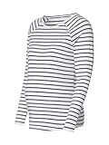 ESPRIT Maternity Damen Nursing Long Sleeve Stripe T-Shirt, Dark Navy - 402, M EU