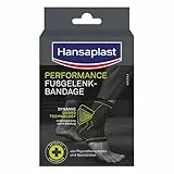 Hansaplast Performance Fußgelenk-Bandage, Sprunggelenkbandage stabilisiert & entlastet das Gelenk, Knöchelbandage für rechtes & linkes Fußgelenk unterstützt die aktive Erholung, Größe L/XL