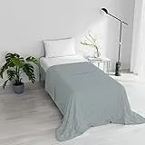 Italian Bed Linen Chic Sommer-Bettdecke, gesteppt, Dunkelgrau, 170 x 250 cm