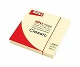 APLI 75 x 75 mm Classic selbstklebend Wiederverwendbar Noten – Gelb (1 Stück)