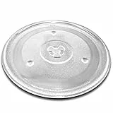 vhbw Universal Mikrowellen-Teller für Diverse Mikrowellen z.B. kompatibel mit Bosch, Siemens, Bauknecht - Drehteller, 27 cm, Glas, Transparent