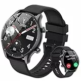 vamout Smartwatch Herren Damen Rund mit Telefonfunktion/AI Assistentin,1.39' HD Uhr,120+ Sportmodi Watches for Men, Fitnessuhr Herren mit SpO2 Pulsuhr Schlafmonitor, IP68 Wasserdicht, für iOS Android
