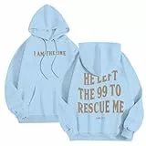 Generisch Pullover Schwarz Herren Loose Fit Pullover Streetwear Winter Warm Bequem Bedruckter Hoodie Für Den Täglichen Gebrauch Hoodie M (Light Blue, S)
