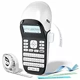 Phomemo Etikettendrucker LT12, Tragbares Bluetooth Handgerät Beschriftungsgerät Selbstklebend mit QWERTZ Tastatur & Einfache Textbearbeitung Ideal fürs Büro oder zu Hause, Weiß