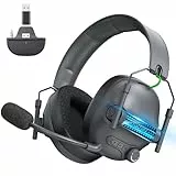 Fachixy FC400 Gaming Headset Wireless Für Xbox Series X|S|One, PC, PS5, PS4, Switch, 2.4GHz & Bluetooth 5.4 Headset Kabellos mit Mikrofon, Geringe Latenz Noise Cancelling, Faltbar, 50H Akkulaufzeit
