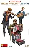 MiniArt 38078 1:35 Figuren Straßenmusiker 1930-40 (3) - originalgetreue Nachbildung, Modellbau, Plastik Bausatz, Basteln, Hobby, Kleben, Modellbausatz, Zusammenbauen, unlackiert