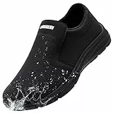 LARNMERN Kochschuhe rutschfeste Schuhe Herren Küche Arbeitsschuhe Wasserfeste Koch Slippers Schuhe Männer Loafers Berufsschuhe Non-Slip Chef OHNE-Stahlkappe,44EU