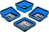 BGS 74502 | Magnet-Haftschalen-Satz | Silikon | faltbar | 115 x 115 x 50 mm | 4-tlg.