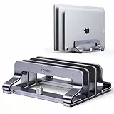 UGREEN Vertikaler Laptop Ständer Aluminium 3 Slot Vertikal Stand Vertikaler MacBook Ständer Platzsparende Halterung für MacBook Pro/Air, iPad, Huawei, Surface, Dell, HP und andere