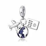 Jokmeo 925 Sterlingsilber Damen Charm Anhängerperlen, kompatibel mit Pandora sowie europäischen Armbändern und Halsketten. Passend für Frauen und Mädchen.
