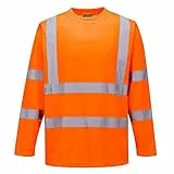 Portwest Warnschutz Langarm-T-Shirt , Größe: XXL, Farbe: Orange, S178ORRXXL