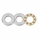 Hyuduo 10 Stück Druckkugellager Axialkugellager Miniatur-Hochpräzisions-Flachstahllagersatzfür die industrielle Produktion (F5-12M 5 * 12 * 4mm)