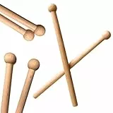 2 Glockenspiel-Schlägel – Einteilige, sichere Holzschlägel – Ersatz-Set für Glockenspiele, Musikinstrument-Zubehör aus FSC®-zertifiziertem Buchenholz, universell einsetzbar, 2 Stück