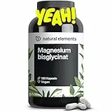 Magnesiumbisglycinat - Premium: Chelatiertes Magnesium - 180 Kapseln - 300mg elementares Magnesium pro Tagesdosis - Laborgeprüft, vegan, hochdosiert