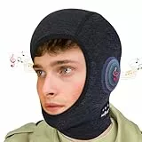 MUSICOZY Ski-Kopfhörer Sturmhaube mit Bluetooth Musik, Balaclava UV Schutz Bergsteiger Kopfhörer Gesichtsmasken, Winddicht Multifunktional Gesichtshaube für Skimaske Motorradmaske Fahrradmütze