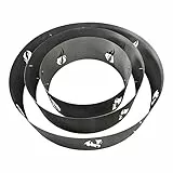 Tiko-Design® Verstellbarer Funkenschutz für Feuerschale bis 60 cm – Funkenfang aus Stahl – Funkenschutzring für Feuerstelle & Gartenfeuer