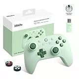 8bitdo Ultimate 2C Wireless Controller für Windows-PC und Android, mit 1000 Hz Abfragerate, Hall-Effekt-Joysticks und Hall-Triggern und Neu Belegbaren L4/R4-Stoßfängern, Turbofunktion (Grün)