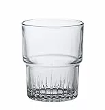 Duralex 1013AB06A0111 Empilable Trinkglas, Wasserglas, Saftglas, 160ml, Glas, transparent, 6 Stück
