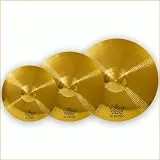 6/8/25.4 cm Splash Becken-Set, 3 Stück kleines Übungsbecken-Set für Schlagzeuger (Gold)