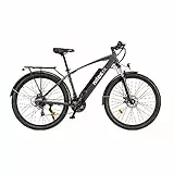 Nilox, E-Bike X7 Plus, Trekkingrad Mit Tretunterstützung, 80 km Reichweite, Bis Zu 25 km/h, 36 V 250 W Motor, 36 V- 13 Ah Lithium-Akku, 27,5' x 2,10' Halbprofilreifen