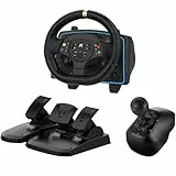 DOYO Gaming Lenkrad mit Pedalen und Schalthebel, 1080° Driving Force Gaming-Rennrad, 6+1H-Schalthebel, Lenkrad für PC, PS4, Xbox One, Xbox Series X, PS3, Switch