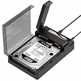 SABRENT M.2 SSD & HDD Festplatten Dockingstation, NVME Gehäuse Festplattengehäuse, 2,5' 3.5' SATA & M2 Dock, Werkzeuglos USB C 10Gbps Docking Station mit Offline Klonen, M 2 Kühlkörper (DS-UFNC)