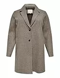 ONLY CARMAKOMA Damen CARNEW Carrie Bonded Coat OTW NOOS Mantel, Caribou/Detail:Melange, XL-54