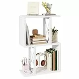 IBUYKE Desktop-Bücherregal, 3-stöckiges Tischregal, Regal, Aufbewahrungsorganizer, Anbau für Büro/Wohnheim, stabiles Schreibtischregal TMZ011W