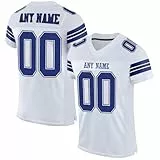 Generisch Personalisiert American Football Trikot Personalisierte Spieltrikots mit Name Nummer für Kinder Erwachsene Junge Mädchen Herrn Damen