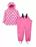 CareTec Unisex Kinder Rain Suit - Pu W. Fleece Regenmantel, Pink (546), 104 EU