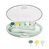 Badabulle Elektrische Nagelfeile Baby - Baby Nagelset - Nagelpflegeset mit 6 Aufsätzen