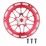 Yosoo Motorschutzabdeckung, Motorrad-Motorlüfterschutzabdeckung, Schutzhülle aus Aluminiumlegierung, Ersatz für 150 2013-2021((Rot))