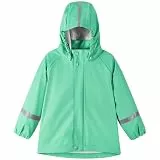 Reima - Lampi Regenjacke für Kinder Wasserdicht - Jacke für Jungen und Mädchen, Reißverschluss vorne, Abnehmbare Kapuze, Reflektierende Details, Maschinenwaschbar - Fresh Mint, 98