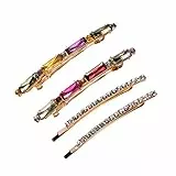 Beaupretty Strass bobby pins bunte kristall haarspangen stein haarnadel für styling täglichen leben mode 4 stücke