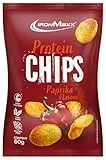 IronMaxx High Protein Chips – Paprika 60g | Low Carb, Glutenfrei & Zuckerarm | Knuspriger Eiweiß-Snack