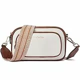 BOSTANTEN Damen Handy Umhängetasche, Crossbody Bag mit verstellbarem Breiter Gurt, PU Leder Gesteppte Umhängetasche für Damen