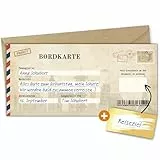 Milijou | Reisegutschein mit Rubbelaufkleber | Überraschung, Geschenk, Grußkarte, Geburtstagsgeschenk, Personalisierung, Reise, Weihnachten, Bordkarte