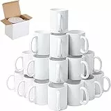 6x Blanko Becher Tassen für infusible ink, weiß, 330 ml, Sublimationsbecher Sublimationstinten
