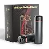 EXTSUD Handwärmer Elektrisch 2 Stück Taschenwärmer 2 x 5000mAh Wiederaufladbar Handwärmer 10000mAh Schnellaufladung Hand Wärmer Ultraleicht&tragbare USB Powerbank Winter Geschenk für Männer und Frauen