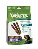 WHIMZEES Stix, Kaustangen für sehr kleine Hunde, Hundesnack zur Zahnpflege, Größe XS, 56 Stück, ohne Zuckerzusatz, getreidefrei, natürlich, fettarm