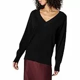 The Drop Maye Essential V-Neck Sweater Pullover, Schwarz, 3XL Große Größen