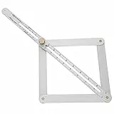 Marhynchus Corner Angle Finder 4-fach Goniometer Lineal Multifunktionaler diagonaler Deckenprofiler für die Holzbearbeitung