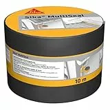 Sika – Dichtungsband – Sika MultiSeal Grau-Grün – für den Außenbereich – selbstklebend und wasserdicht – überstreichbar – 10 m x 100 mm
