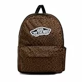 Vans Rucksack mit Leopardenmuster, Off The Wall Design, Braun