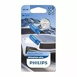 Philips, Halogen WhiteVision ultra W5W Signallampe, Doppelblister, 35484330, Double blister, Autos, Blau