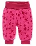 Playshoes Unisex Kinder Fleece-Pumphose Baby-Hose, Pink Sterne,68