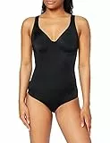Sassa Damen Formender Body doppelt vorgeformt 00903, Einfarbig, Gr. 85B, Schwarz (Schwarz 00500)