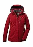 Killtec Damen Outdoorjacke Funktionsjacke mit abzippbarer Kapuze KOW 140 WMN Jckt wasserdicht, Winddicht, atmungsaktiv 00400-rot 42